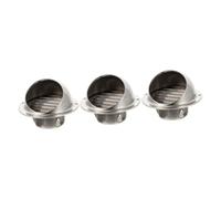 Artibetter 3pcs Exhaust Outlet Ventilation Exhaust Hood Stainless Steel Air Extractor for Wall Vent Outlet Ducting for Kitchen Bathroom Use
