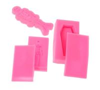 Artibetter 3Pcs Halloween Skeleton Silicone Molds for Epoxy Resin DIY Keychain Charms Coffin Skull Bone Fondant Crafting Molds Reusable Human Skull for Resin and Candy Making