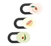 Artibetter 3pcs Laptop Cover Colorful Fruit Design Webcam for Privacy Protection on Laptops Tablets