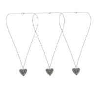 Artibetter 3PCS Luminous Hollow Out Heart Pendant Necklace for DIY Perfume Holder Adjustable Cord for Jewelry Making and Giving