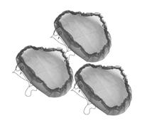 ARTIBETTER 3Pcs Mesh Rain Barrel Covers Black Protective Netting for Water Buckets Outdoor Garden Tank Lid Leaves Debris and