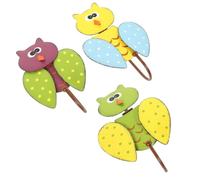 Artibetter 3pcs Owl Shaped Key Holder Wall Mounted Hooks, Iron Material, Practical Wall Hanging Key Organizer for Bedrooms and Study Rooms, Novelty Cartoon Design