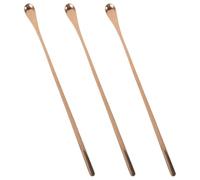 Artibetter 3Pcs Reptile Food Spoon Set Long Handle Feeding Spoons for Lizards and Small Pets 23Cm Rose Gold Reusable Food Dispensing Tool