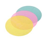 Artibetter 3pcs Round Silicone Baking Mat with 4-12 Inch Scale for Cake Decorating and Dough Rolling, Non-Slip, Reusable Pastry Kitchen Mat for Professionals and Beginners