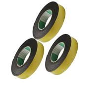 Artibetter 3pcs Single Sided EVA Sponge Tape Adhesive Backed Sealing Strip for Doors Windows Weatherproof Dustproof Soundproof Long Black Foam Rubber