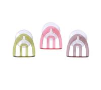 Artibetter 3pcs Suction Cup Plastic Drain Rack for Kitchen and Bathroom, Space Saving Sponge and Soap Holder with Easy Installation, Modern Design Sink Tidy Organizer Random Color