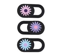 Artibetter 3pcs Ultra Thin Chrysanthemum Webcam Cover Slide for Laptop and Tablet Privacy for Web Camera Easy to Use Stylish Design