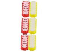 ARTIBETTER 3sets Finger Moistener Sponges for Office Use Sponge and Material Efficient Money Counting Aid for Accountants Bankers and Cashiers Red and Yellow 16pcs*3