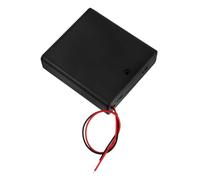 Artibetter 4 Aa Battery Case Holder with Leads 6v Plastic Battery Storage Box for Electronics and Suitable for DIY Model Building and Power Supply Projects