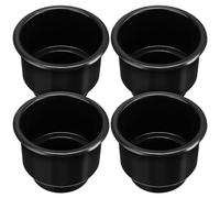 Artibetter 4 Pcs Black Pp Plastic Cup Holder Insert for Sofa Couch and Car Armrest, Multifunctional Organiser for Remote Controls and Phones, Suitable for Home and Car Use