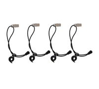 Artibetter 4 Pcs Fixed Backdrop Clips Multi-functional Elastic Photography Clamps Nylon Material Black Simple and Modern Look Design Not Easy to Bend Not Easy to Break for Multiple Scenes