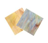 ARTIBETTER 4 pcs Stained Glass Sheets for DIY Craft Projects Cathedral Decorative Tiles Vibrant Colors for Mosaics Durable Glass Craft Materials for Art and Home Decor