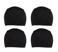 ARTIBETTER 4 Pcs Stretch Dome Wig Caps for Hair Protection and Comfort, Elastic Spandex and Polyester Stocking Caps with Professional Design, for Hip Hop Activities and Wig Making