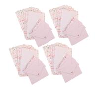 Artibetter 4 Sets Elegant Floral Animal Letter Paper Set with Envelopes Stationery for Writing Thank You Notes Poems Invitations Calligraphy Practice Suitable for Personal and Creative Use