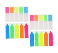 Artibetter 4 Sets Transparent Page Marker for Book Annotation Semi Translucent Index Tabs with Bright Colors Removable Memo Pads for School Office and Home Organization