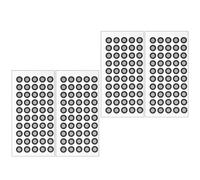 ARTIBETTER 4 Sheets 0.15mm Thick Adhesive Reflective Marker Points for 3d Scanning Devices High Reflective Film Marking Stickers for Scanner Accessories for Precision Scanning