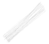 Artibetter 40 Pcs DIY Floral Stem Wire for Crafting and Making Flowers Highly Flexible White Iron Wire with Paper Coating for Flower Arrangements Supplies