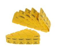 Artibetter 400pcs Double Raffle Tickets Yellow Carnival Event Entry for Fundraisers Class Rewards and Prize Draws