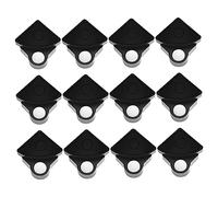 Artibetter 40pcs Black Plastic Buckles for Cabinets and Food Storage Racks, Sturdy Pp Plastic Material with Four Directions Lock Slots, Convenient Cleaning and Simple Assembly, Closet