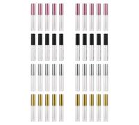 Artibetter 40pcs Lip Gloss Tubes Containers 10ml Portable Abs Unique Shape Beautiful Fashionable for Business Tour with Brush Head