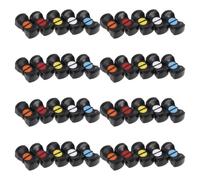 Artibetter 40pcs Plastic 4mm Fader Knob Caps for Audio Mixer with Precise Potentiometer Adjustment and Enhanced Identification, for Streaming Environments and Live Control Scenarios