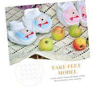 Artibetter 40pcs Transparent Feet Booties Shoe Stands for Display and Storage PVC Socks Holder for Shoes Lightweight for Home Store Use