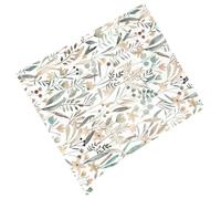 Artibetter 45cm x 3m Waterproof Peel and Stick Wallpaper, Self Adhesive Floral and Fern Leaf Design, Removable Decorative Wall Sticker for Kitchen, Bathroom, and Living Room