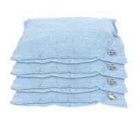 Artibetter 4pcs Activated Bamboo Charcoal Air Purifying Bags Indoor Odor Absorbers and Moisture Removers for Home and Car, Made with Flax Cloth and Non-woven Material for Effective Air