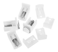 ARTIBETTER 4pcs Adjustable Pleated Blind Brackets Window Curtain Mounting Hold Down Clips for Side Roof and Back Installation with Left and Right Support for Various Curtain Styles