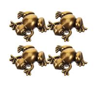 Artibetter 4Pcs Antique Frog Shape Cabinet Handles Retro Metal Drawer Pulls for Wardrobe Dresser Furniture with Smooth Surface Ergonomic Design Easy Installation