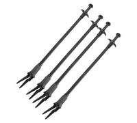 Artibetter 4pcs Aquarium Plant Tongs with Serrated Tips, 50cm Plastic Aquarium Feeding Tweezers for Planting Aquatic Plants and Coral Maintenance with Gentle Grip, Multipurpose Utility
