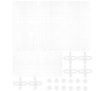 Artibetter 4pcs Aquarium Tank Grid Divider with Suction Cups, Cuttable Fish Isolation Board for Betta Fish Breeding and Aquarium Bottom Filter Grid