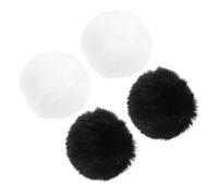 Artibetter 4pcs Artificial Pom Pom Decorations Soft and Comfortable Touch with Warm and Cozy Feel for Clothing DIY and Gifting, Elegant Appearance and Refined Texture Accessories