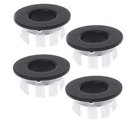 Artibetter 4pcs Bathroom Sink Overflow Rings Tub Overflow Drain Covers Replacement Hole Caps Easy Install