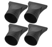 Artibetter 4pcs Black Hair Dryer Nozzle Attachments Set, Narrow Concentrator and Diffuser Blow Dryer Parts Compatible with 4-4.8cm Outlet Diameter, Replacement Styling Tools for Home