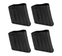 Artibetter 4pcs Black Rubber Ladder Feet Mats with Thickened D-Shaped Design Non-Slip Ladder Rest Pads to Reduce Noise and Keep Stable for Safe Use and Home Improvement