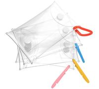 ARTIBETTER 4pcs Cartoon Character Coin Purses Set for Women, Small PVC Wallets Key Holder, Earphone and Lipstick Storage, Multi-Color Change Purse and Travel