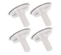 Artibetter 4pcs Decorative Sink Cover Kitchen Tap Hole Covers Sink Blanking Plug Sink Blanking Cap Cover Sink Overflow Ring Faucet Sink Stopper Cover Plastic Dish Basin White Orifice Plate