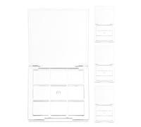 Artibetter 4pcs Empty Eyeshadow Palette 9 Grid Refillable Cosmetic Container Portable Makeup Organizer for DIY Eye Shadow Storage