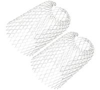 Artibetter 4Pcs Expandable Aluminum Gutter Guard Filter Strainer for Leaves and Debris Roof and Balcony Drain Covers Easy Install Downspout Protector Preventing Blockage and Clogging