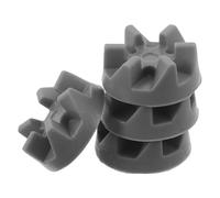 ARTIBETTER 4pcs Grey Rubber Blender Drive Coupler Kit with 6 Teeth 0.2" Blender Shaft Coupling Replacement for Kitchen Mixer Parts Compatible with 5mm Thread Fitting