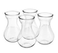 Artibetter 4pcs Hyacinth Vase Crystal Decorations for Home Retro Decor Miniture Decoration Hydroponic Vase Hyacinth Flower Vases Small Flower Vases Glass Transparent Glass Flower Vase Adorn