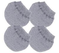 Artibetter 4pcs Knit Wheel Protector Covers Chair Leg Floor Protectors Silent Furniture Feet Caps Multi-purpose Gray for Suitcase and Chair Legs