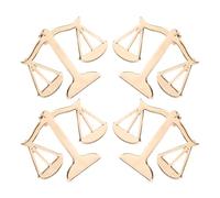 Artibetter 4pcs Lawyer Lapel Pins Gold-plated Justice Scale Brooches Alloy Material Robust Durability and Fairness Symbolism Suitable for Formal Party Events and Student Graduation
