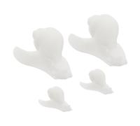 Artibetter 4pcs Mini Resin Snail Models for DIY Crafts Detailed White Snail Figures with Versatile Epoxy Resin Fillers for Micro Landscape Ornaments and Jewelry Making