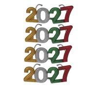 Artibetter 4pcs New Year Party Glasses Plastic 3d Number Design Lightweight Comfortable Fit Easy and Quick Use Festive Vibrant Photo Props for Family Gatherings and Celebrations