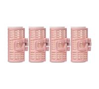 Artibetter 4pcs Pink Bangs Hair Rollers with Clips, Abs Material, No Heating Physical Curly Hair Styling Tools for DIY Home Use Random Color