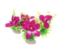 Artibetter 4pcs Plastic Artificial Orchid Sushi Serving Platters Lightweight Japanese Sashimi Plates with Vivid Floral Design for Wedding and Garden Table Decorations