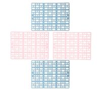 Artibetter 4pcs Plastic Rabbit Cage Mats Foot Resting Pads for Small Animals Puppy and Rabbit, Sturdy Non-slip Animal Cage Hole Mats Suitable for Bathroom and Balcony Use