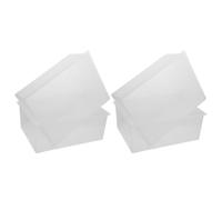 Artibetter 4pcs Plastic Square Laboratory Basin for Cleaning Equipment and Science Experiments, Chemically Resistant and Easy to Clean Lab Basin, Stable Bowl for Laboratory Use